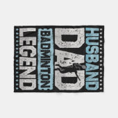 De Badminton Legenden Retro Shuttle Heren Badminto Fleece Deken (Voorkant (Horizontaal))
