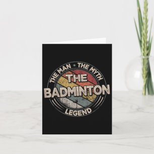 De Badminton Legends Retro Shuttle Mannen Badminto Kaart