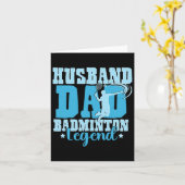 De Badminton Legends Retro Shuttle Mannen Kaart (Gele Bloem)