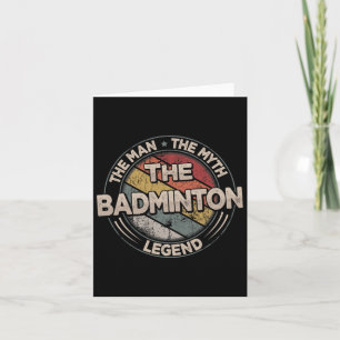 De Badminton Legends Retro Shuttle Mannen Kaart