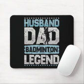 De Badminton Legends Retro Shuttle Mannen Muismat (Met muis)