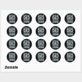 De Badminton Legends Retro Shuttle Mannen Ronde Sticker (Vel)