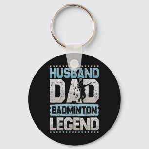 De Badminton Legends Retro Shuttle Mannen Sleutelhanger