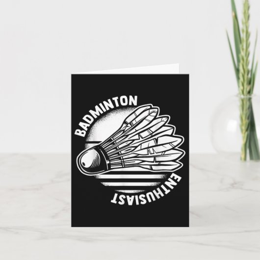 De Badmintonliefhebber Shuttle Badmintonracket  Kaart (Voorkant)