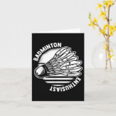 De Badmintonliefhebber Shuttle Badmintonracket  Kaart (Gele Bloem)