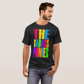 De badpassen (kleuren, donker) t-shirt (Voorkant volledig)