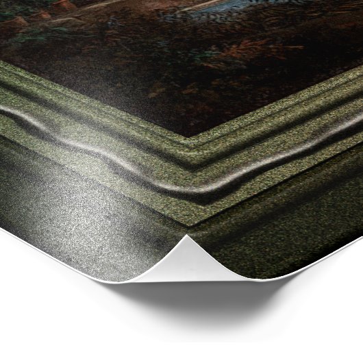 De badpool door Hubert Robert 2e editie Foto Afdruk (Hoek)