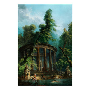 De badpool door Hubert Robert Perfect Poster