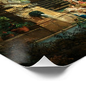 De badpool door Hubert Robert Perfect Poster (Hoek)