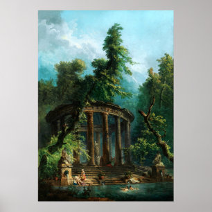De badpool door Hubert Robert Poster