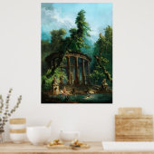 De badpool door Hubert Robert Poster (Keuken)