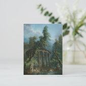 De badpool - Hubert Robert Briefkaart (Staand voorkant)