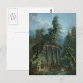 De badpool - Hubert Robert Briefkaart (Voorkant / Achterkant)