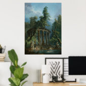 De badpool - Hubert Robert Poster (Thuiskantoor)