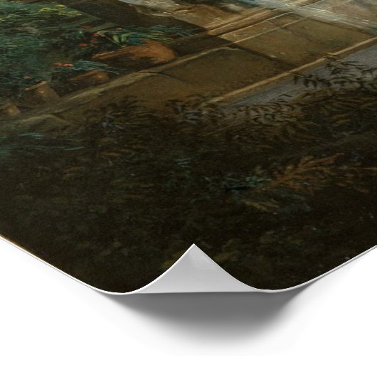 De badpool - Hubert Robert Poster (Hoek)