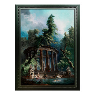 De badpool van Hubert Robert 2e editie Perfect Poster