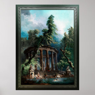 De badpool van Hubert Robert 2e editie Poster
