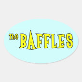 De Baffles Ovale Sticker (Voorkant)