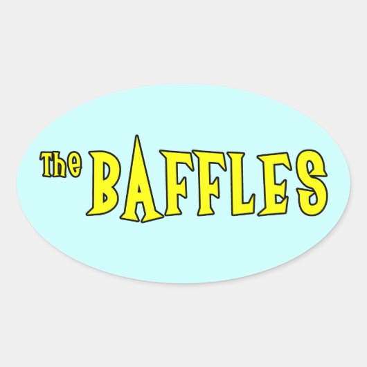 De Baffles Ovale Sticker (Voorkant)