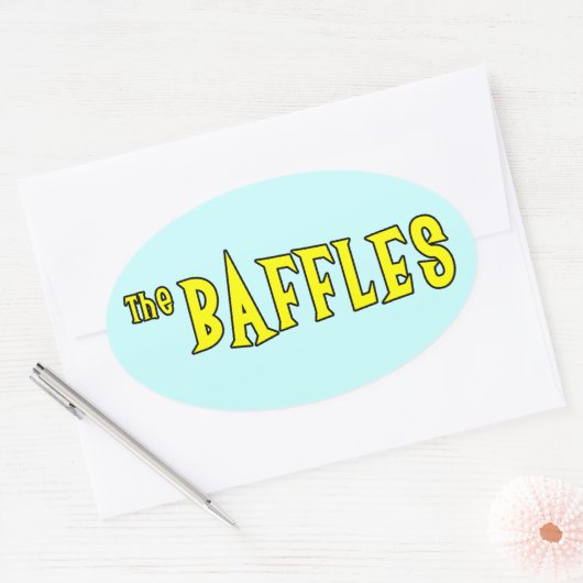 De Baffles Ovale Sticker (Envelop)