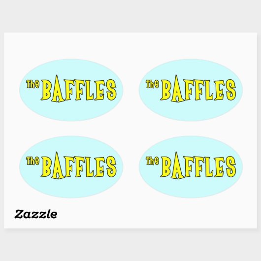 De Baffles Ovale Sticker (Vel)