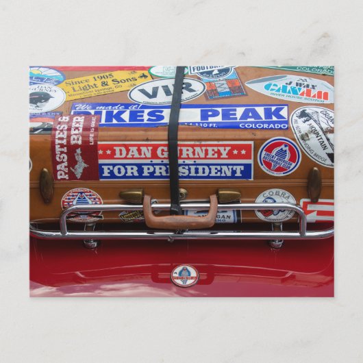 De bagage is geladen briefkaart (Voorkant)