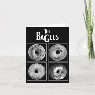De Bagels Grappige Bagel Brood Foodie Lover Bakker Kaart