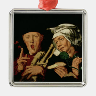 De Bagpiper Metalen Ornament