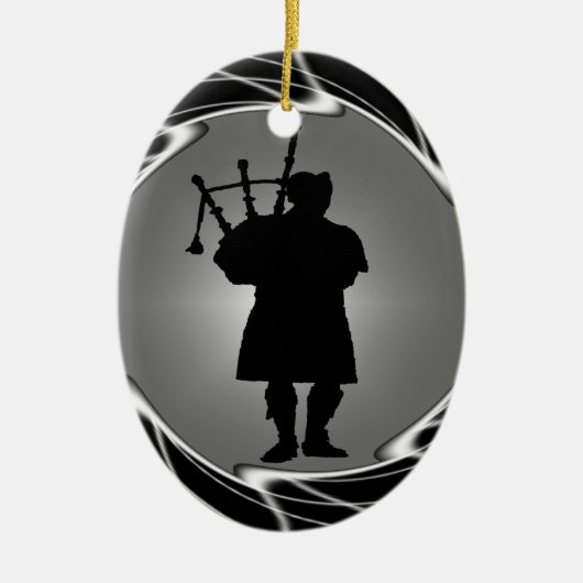 DE BAGPIPERS GEEST KERAMISCH ORNAMENT (Voorkant)