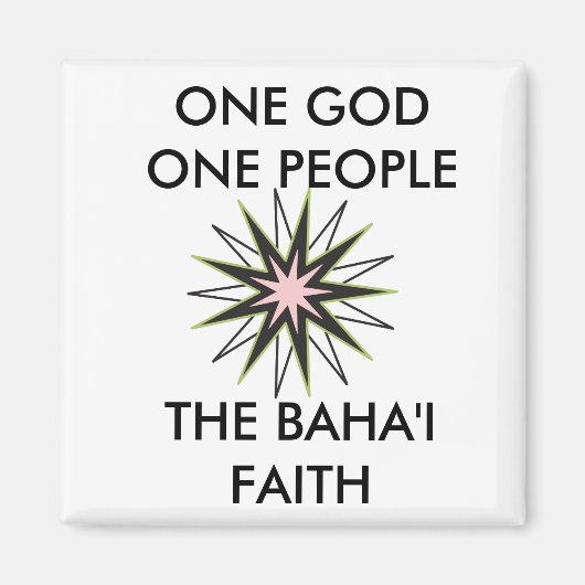 De Baha'i Faith Magneet (Voorkant)