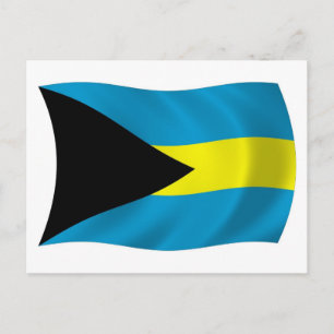 De Bahamaanse Vlag Ansichtkaart Briefkaart