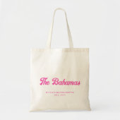 De Bahamas Bachelorette Party gepersonaliseerd Tas (Voorkant)
