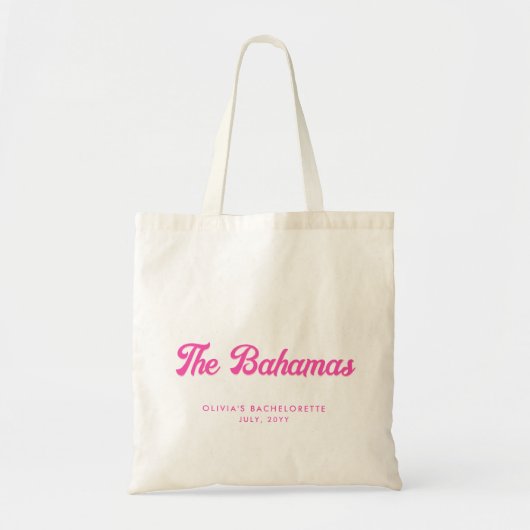 De Bahamas Bachelorette Party gepersonaliseerd Tas (Voorkant)