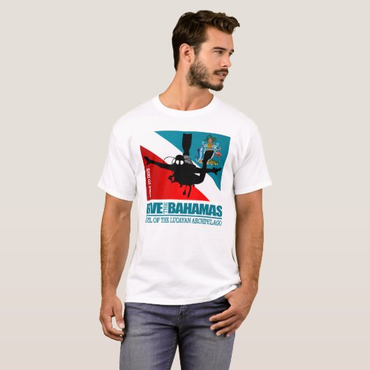 De Bahamas DF2 duiken T-shirt (Voorkant volledig)