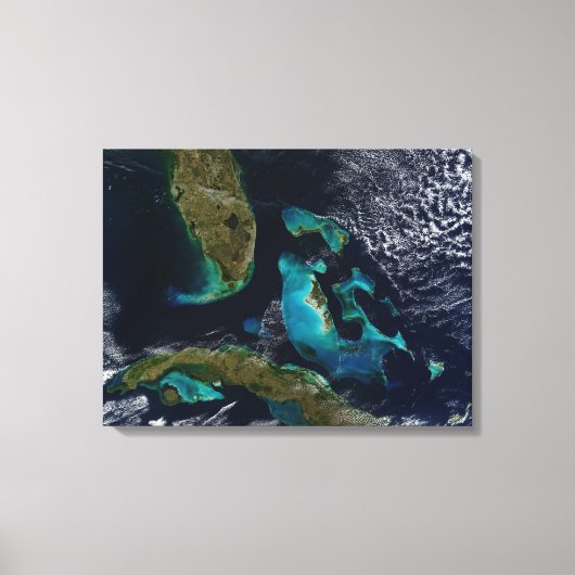 De Bahama's, Florida en Cuba Canvas Afdruk (Voorkant)