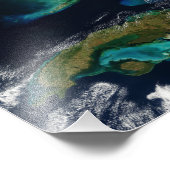 De Bahama's, Florida en Cuba Foto Afdruk (Hoek)