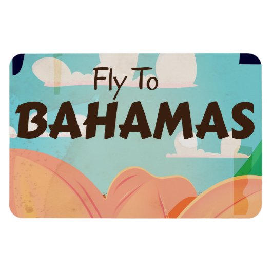 De Bahama's Klassieke vintage reisposter Magneet (Horizontaal)