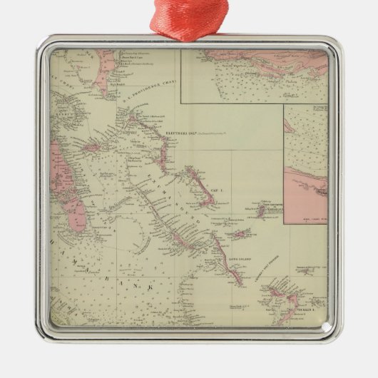 De Bahama's Metalen Ornament (Voorkant)