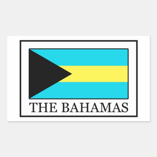 De Bahama's Rechthoekige Sticker (Voorkant)