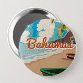 De Bahama's Ronde Button 4,0 Cm (Voorkant /achterkant)