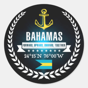 De Bahamas Ronde Sticker