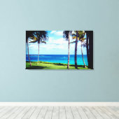De Bahama's | Tropische virussen Canvas Afdruk (Insitu (Houten vloer))