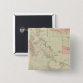 De Bahama's Vierkante Button 5,1 Cm (Voorkant /achterkant)