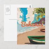 De Bahama's vintage reisposter Briefkaart (Voorkant / Achterkant)