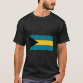 De Bahama's vlag West-Indië Archipel Nassau T-shirt (Voorkant)