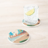 De Bahama's Zandsteen Onderzetter (Zijkant)