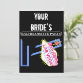 DE BAHELORETTE-PARTIJ VAN UW BRIDE KAART (Staand voorkant)