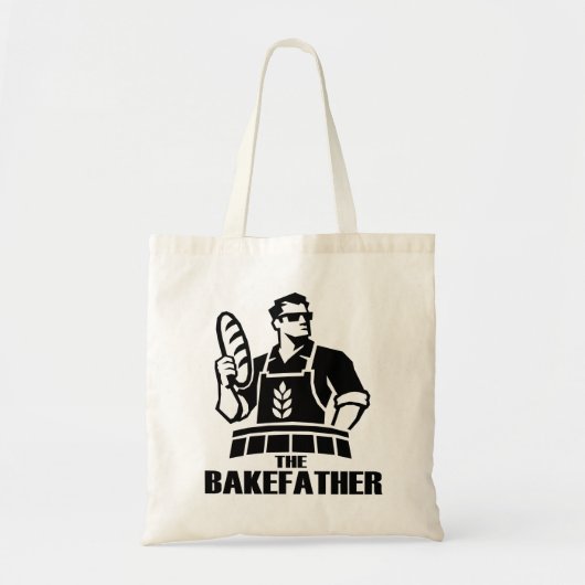 De Bakefather Grappige Bakker Boodschappentas Tote Bag (Voorkant)