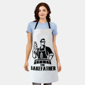 De Bakefather Grappige Bakker Schort (Gedragen)