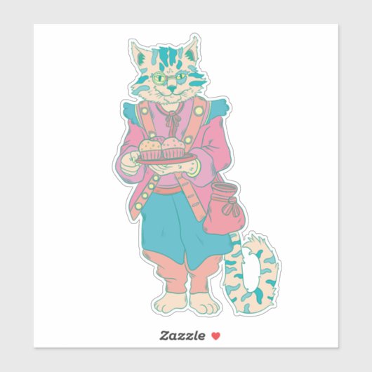 De Baker Cat Sticker (Vel)